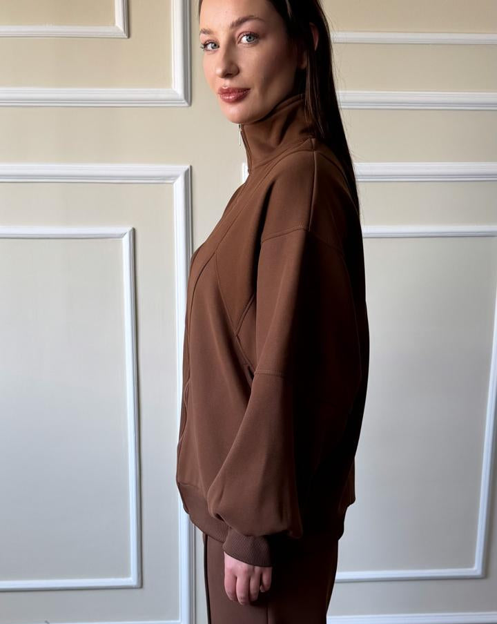 Soft Bomber Hooded Jacket