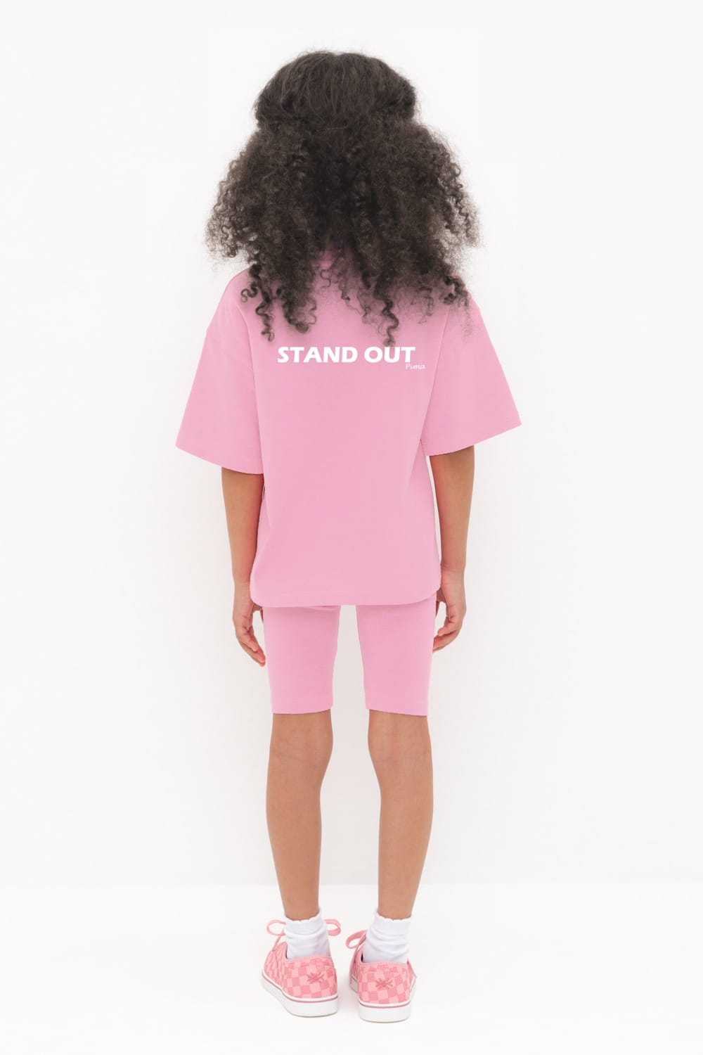 Biker Shorts Set In Pink