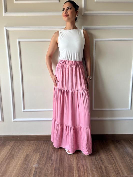 Maxi Skirt | Pink