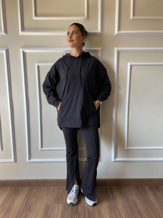 Flare Sporty Set In Black