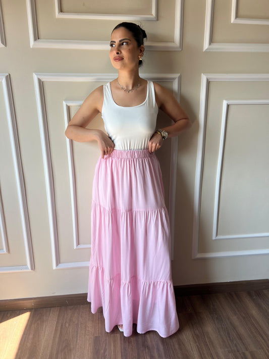 Maxi Skirt | Powder Pink