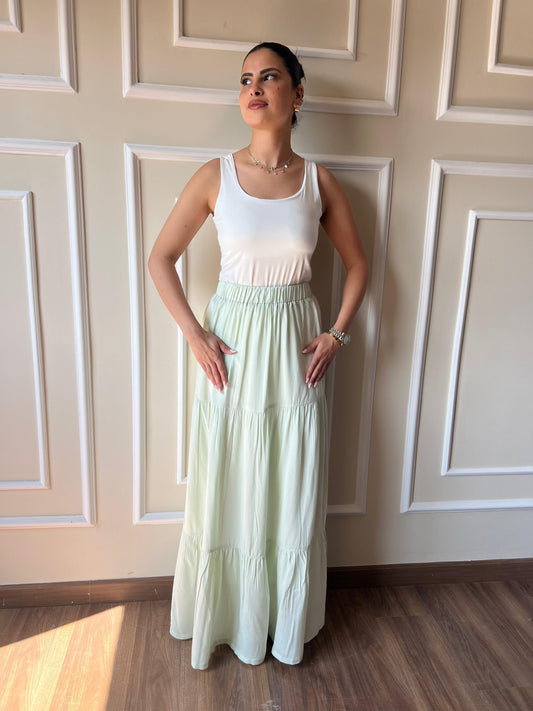 Maxi Skirt | Mint-Green