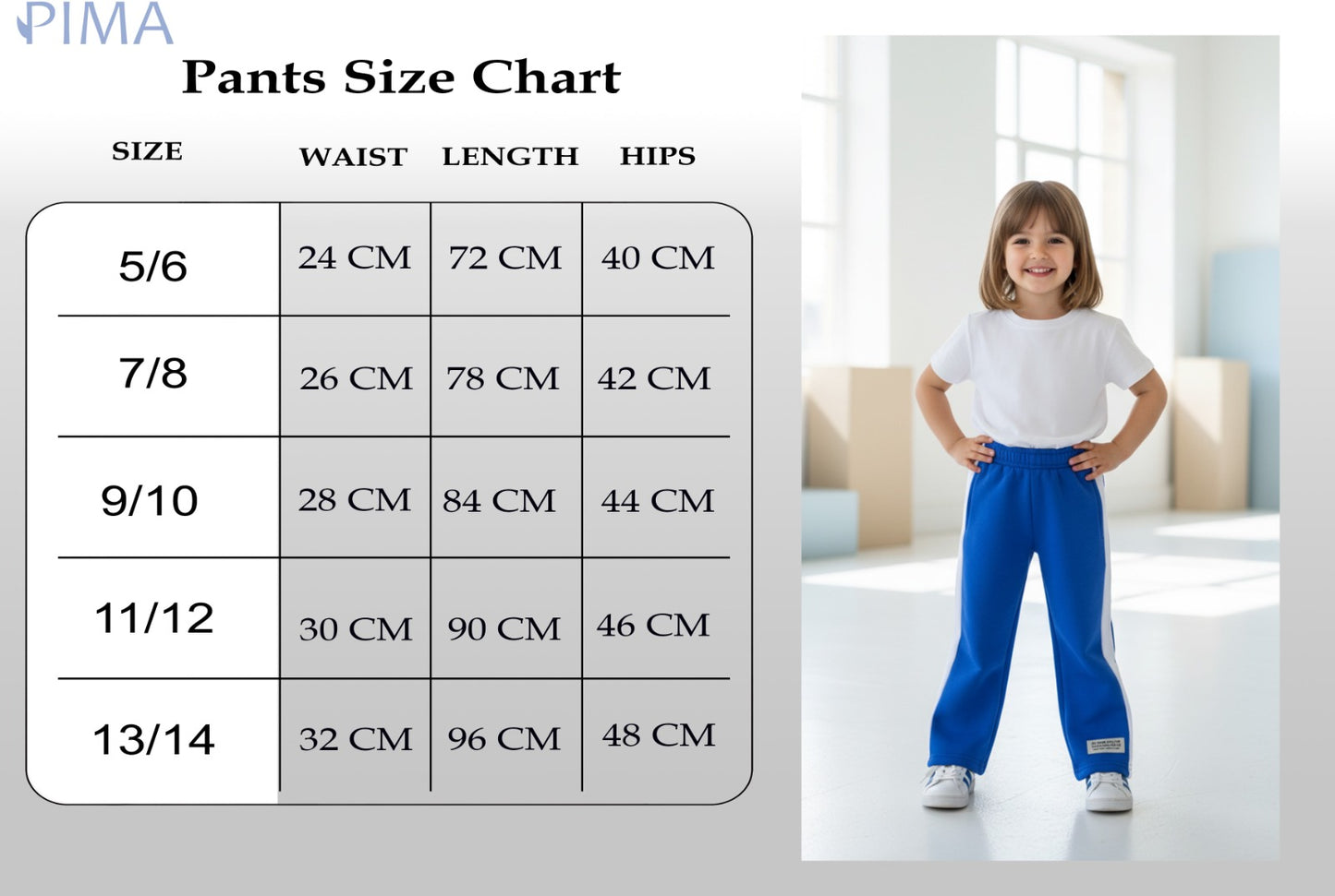 Striped fleece trousers| Baby Blue