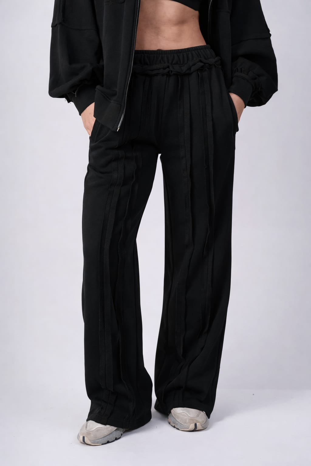RAW edges jacket set