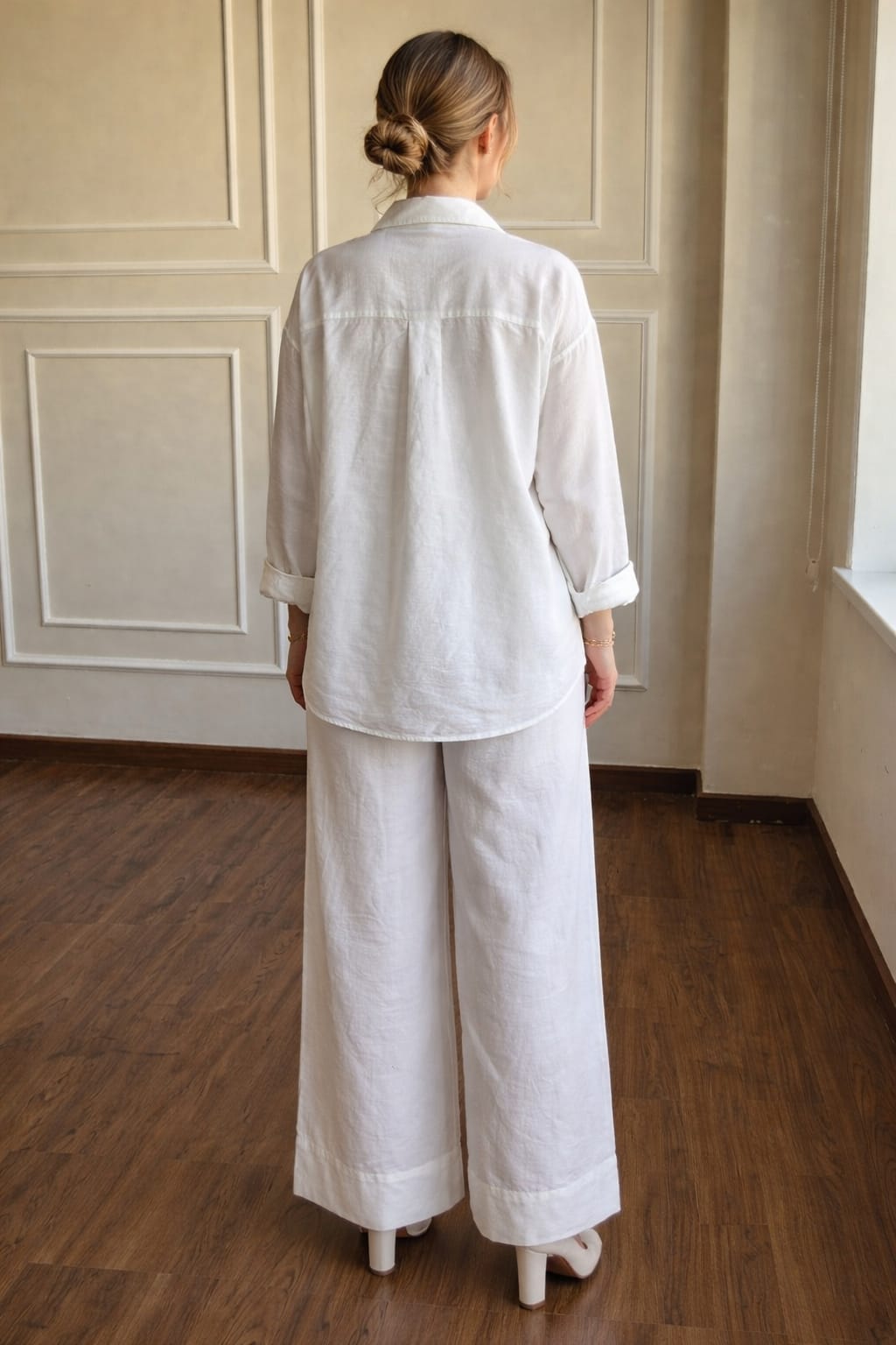 Shirt With Wide Leg Trousers set