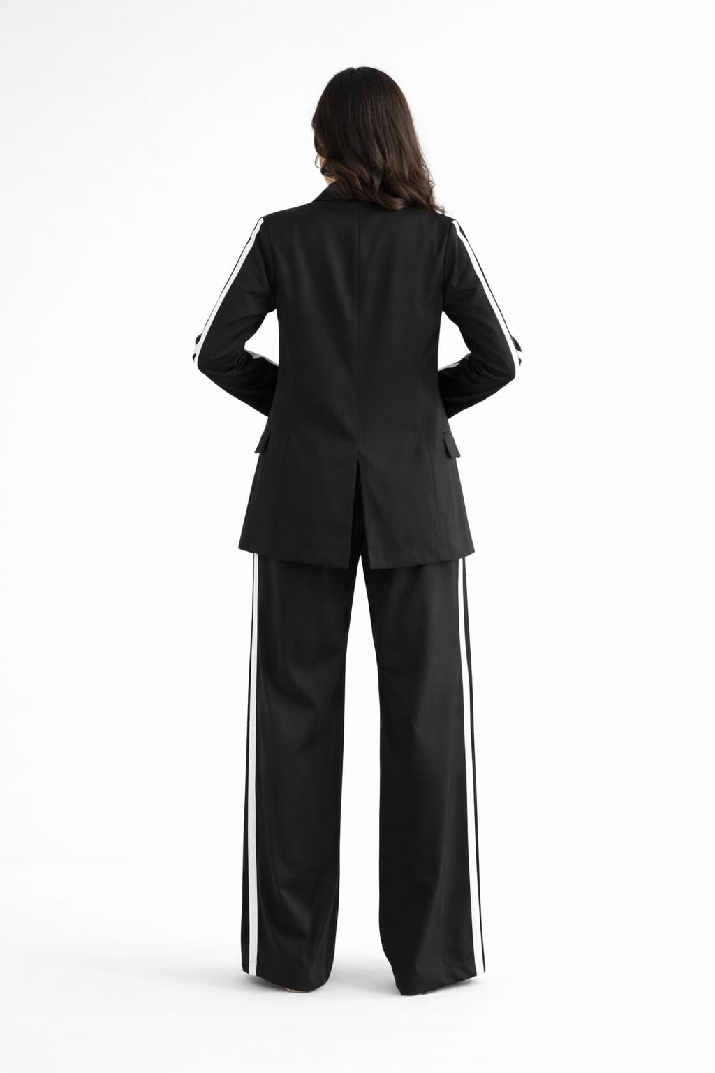 Side Strip Blazer Set