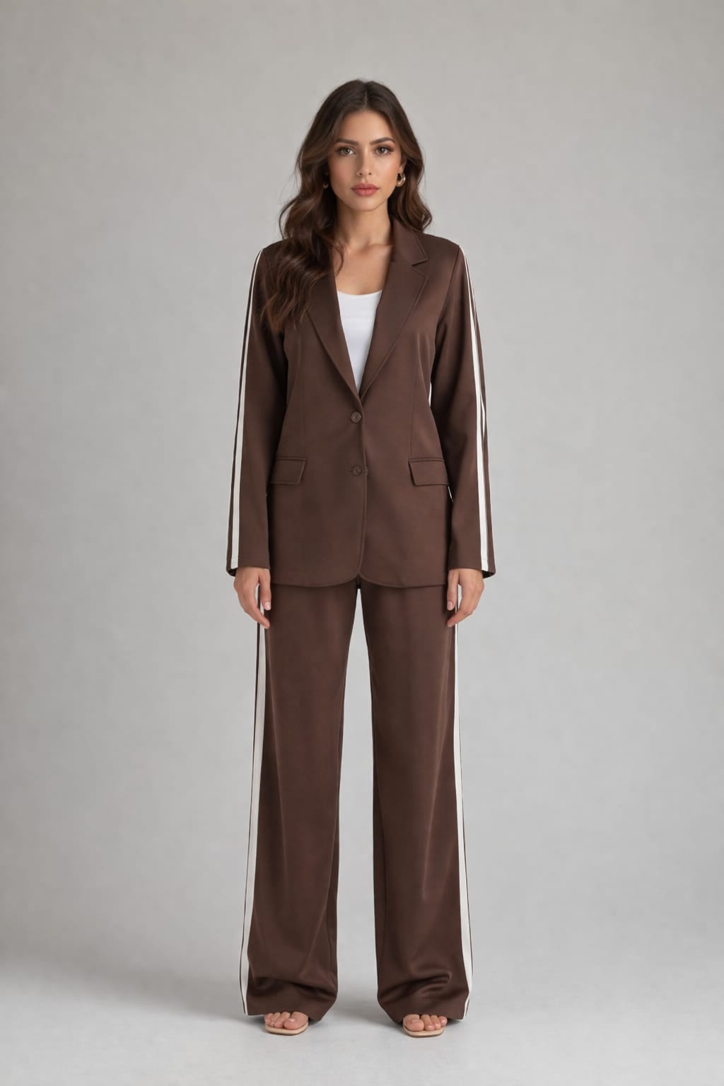 Side Strip Blazer Set