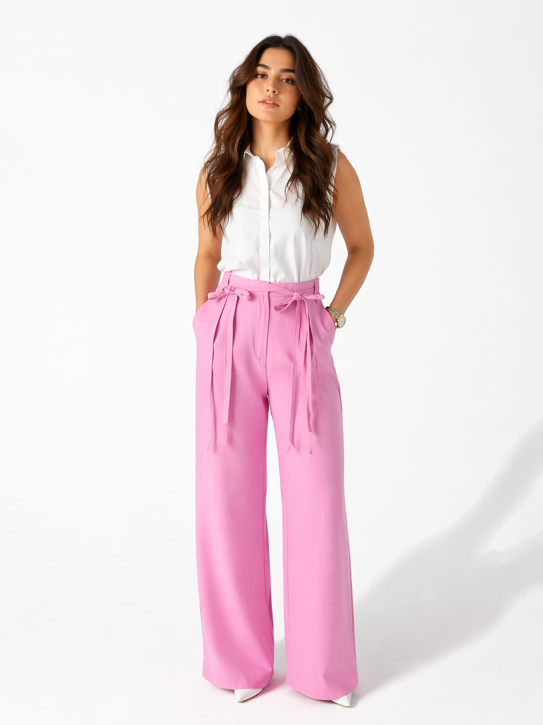 Double Belts Trousers