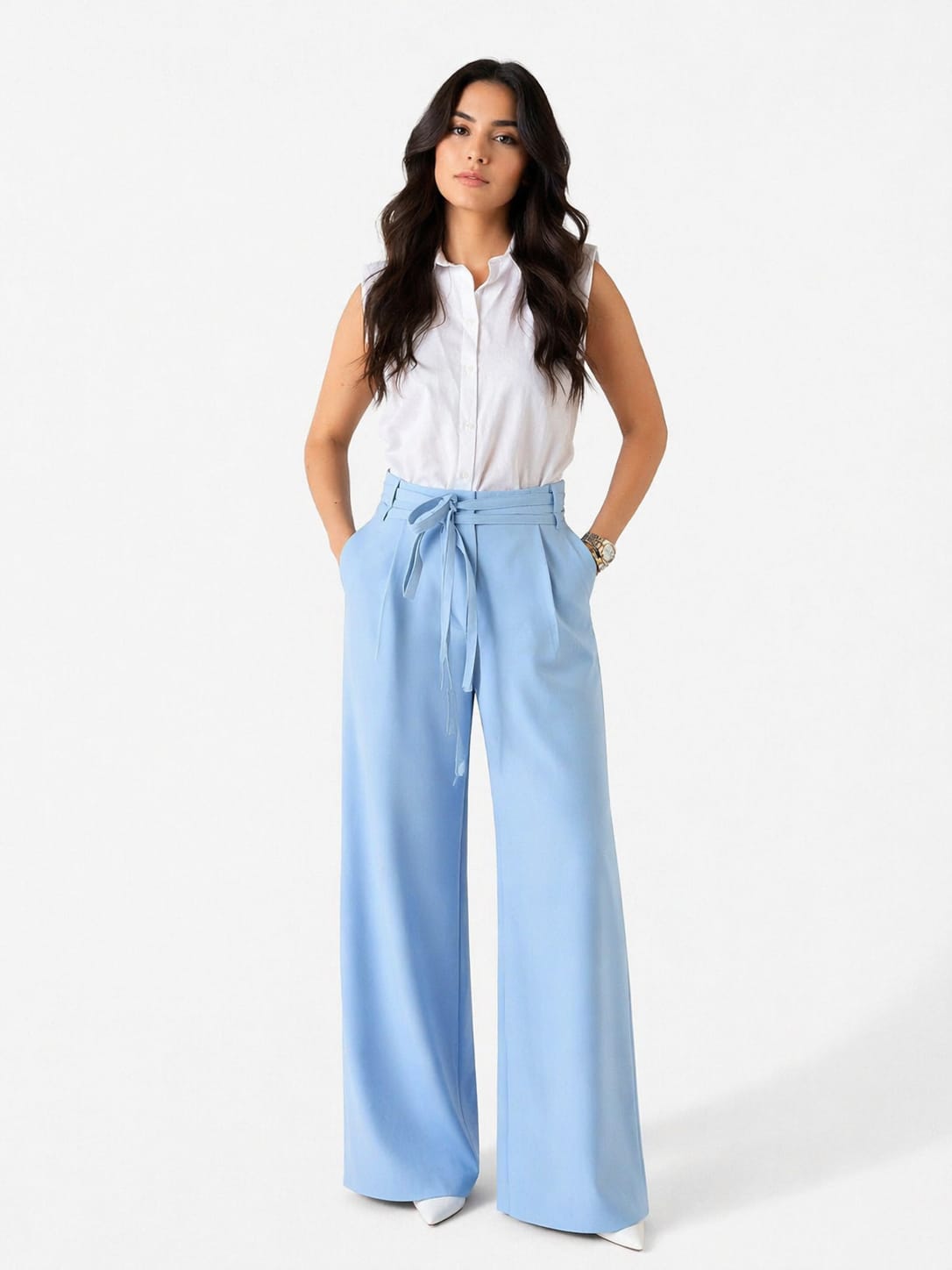 Double Belts Trousers