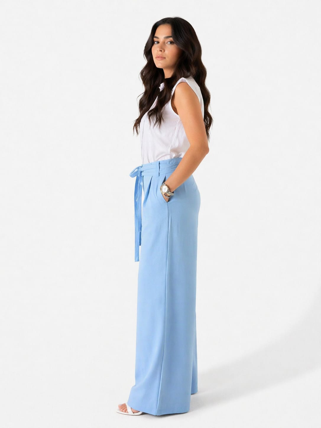 Double Belts Trousers
