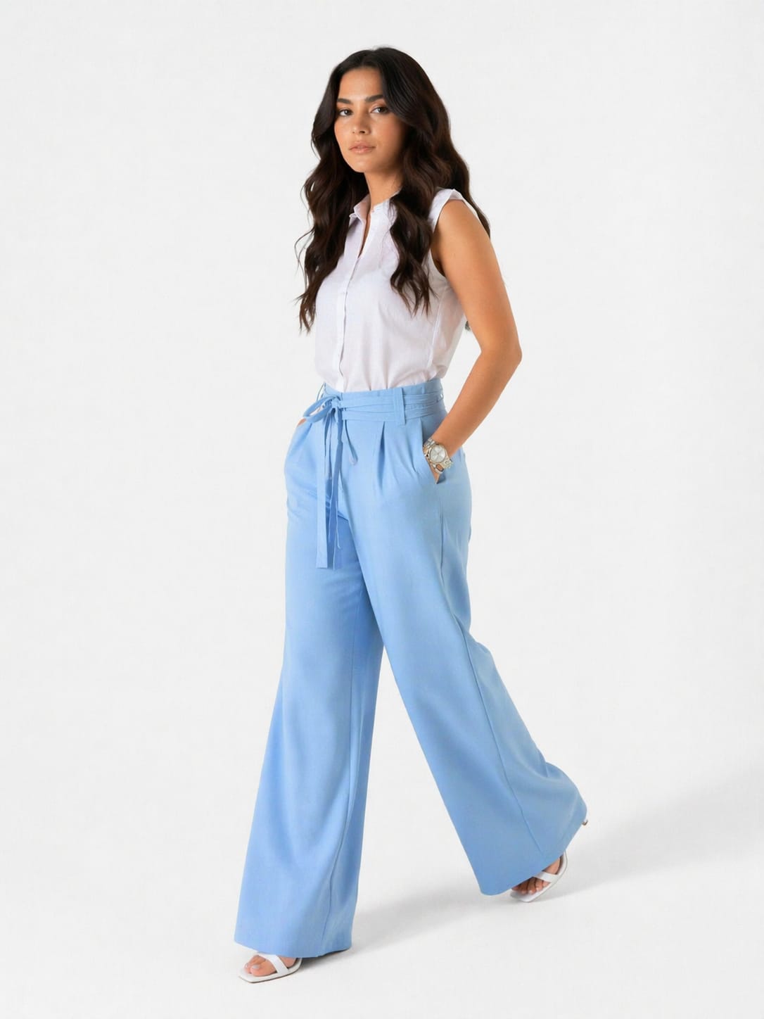 Double Belts Trousers