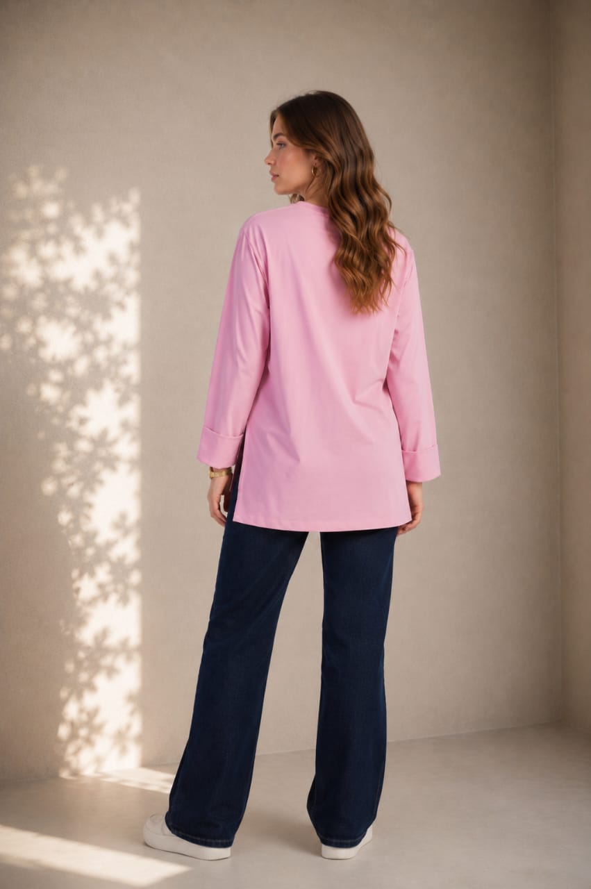Folded Sleeves T-Shirt