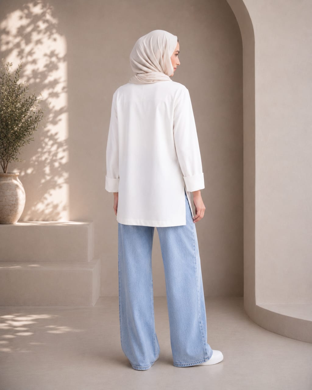 Folded Sleeves T-Shirt