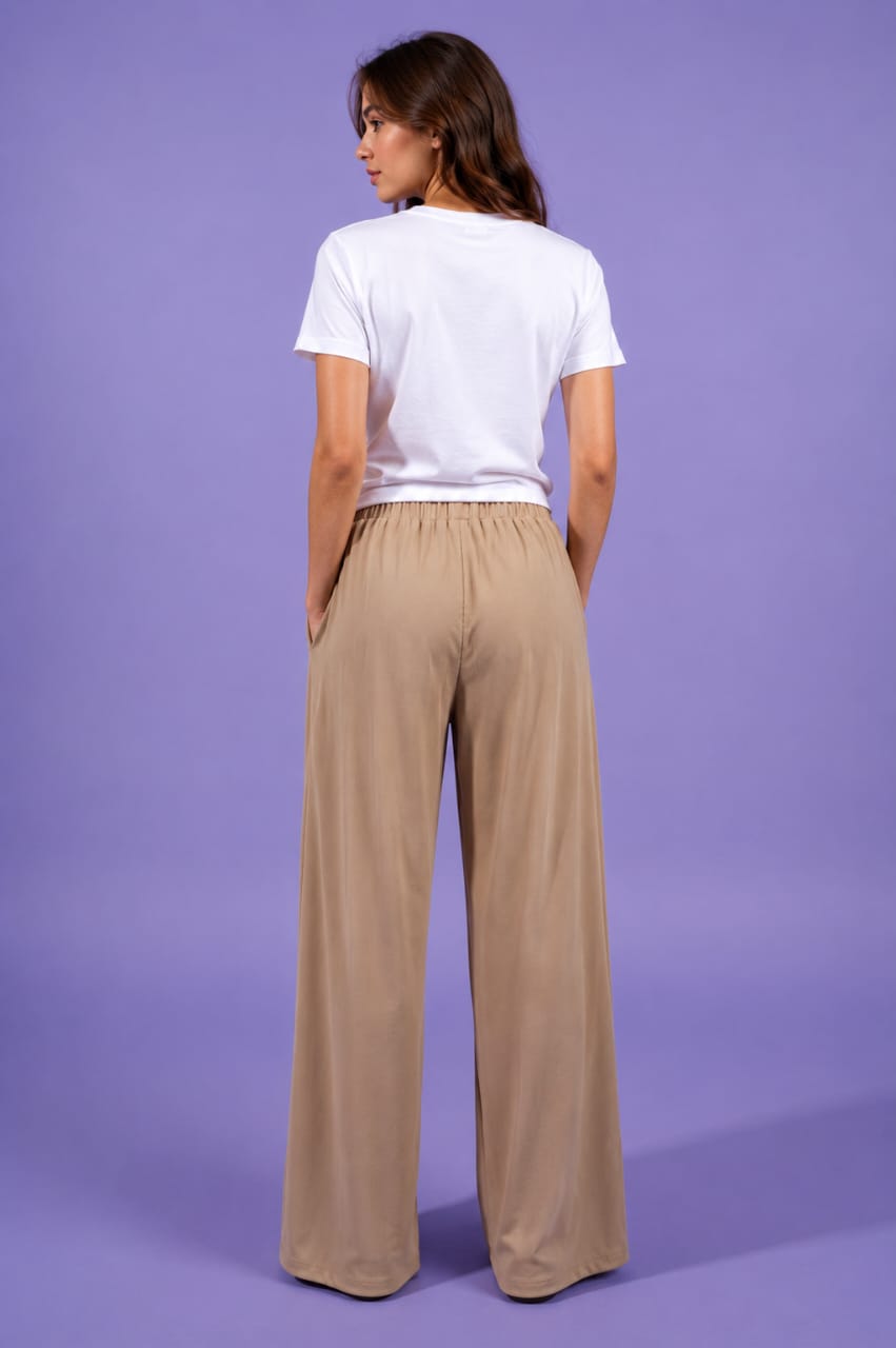 Ribbed Wide Leg Pants