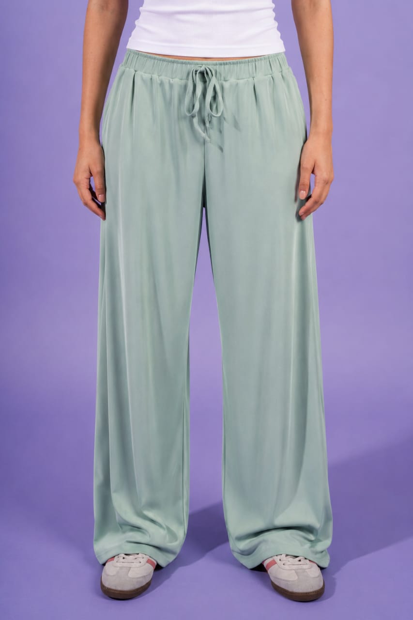 Ribbed Wide Leg Pants