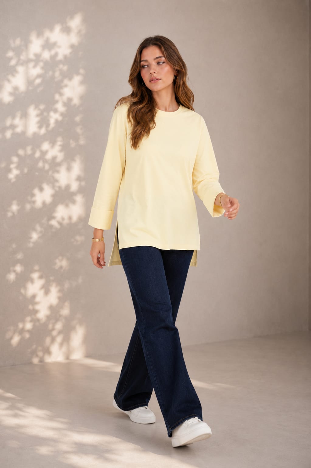 Folded Sleeves T-Shirt