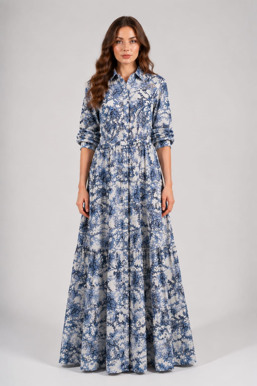 Printed Long Dress