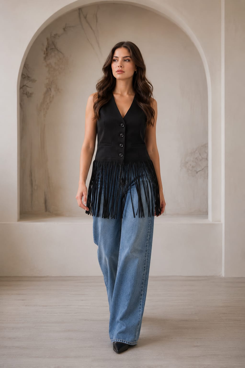 Long Tassel Vest