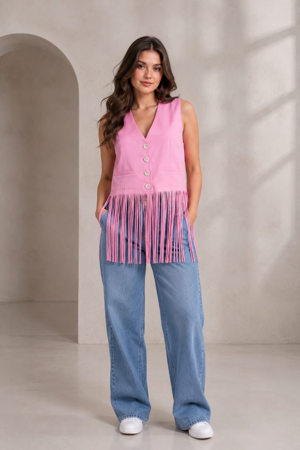 Long Tassel Vest