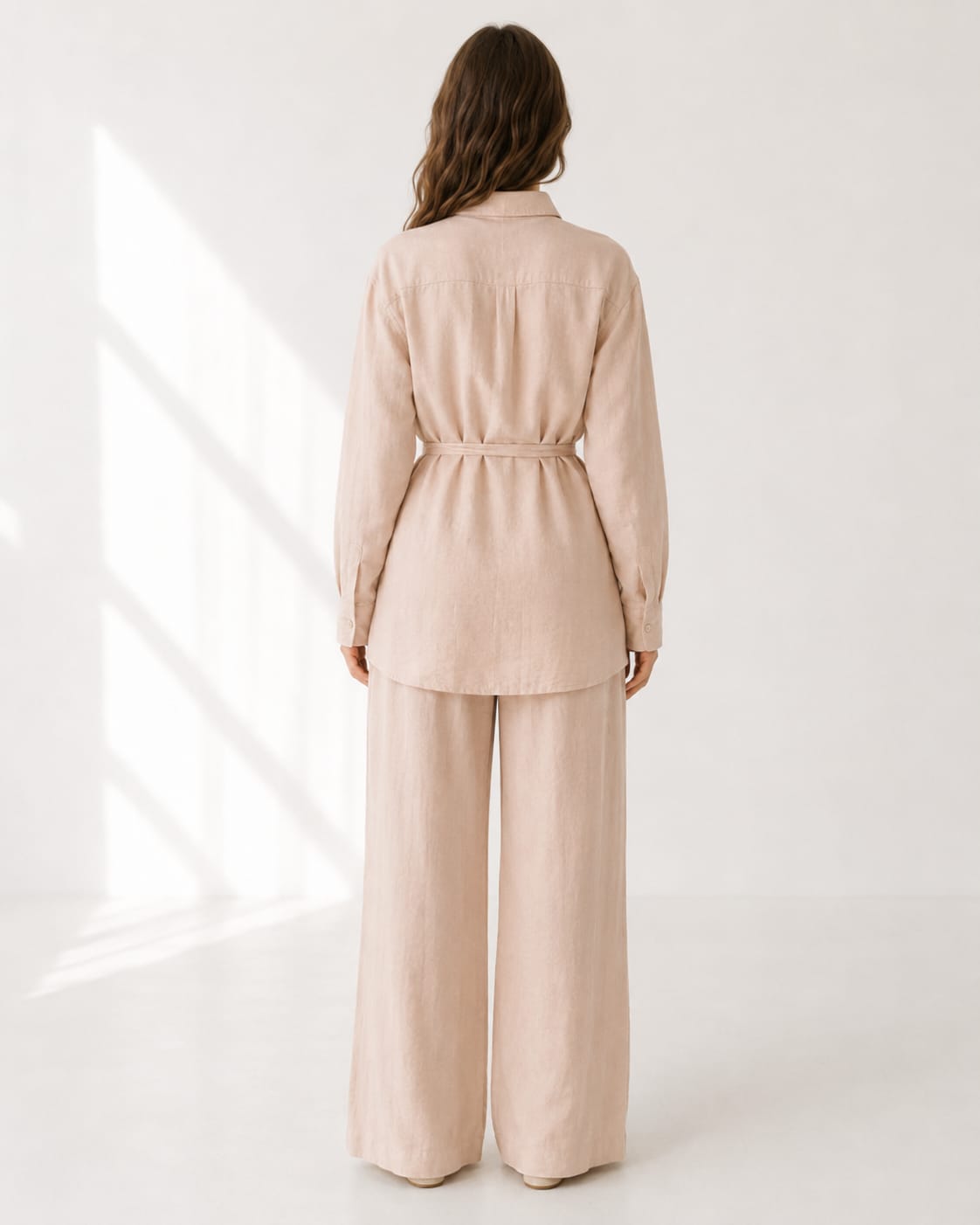 Shirt With Wide Leg Trousers set