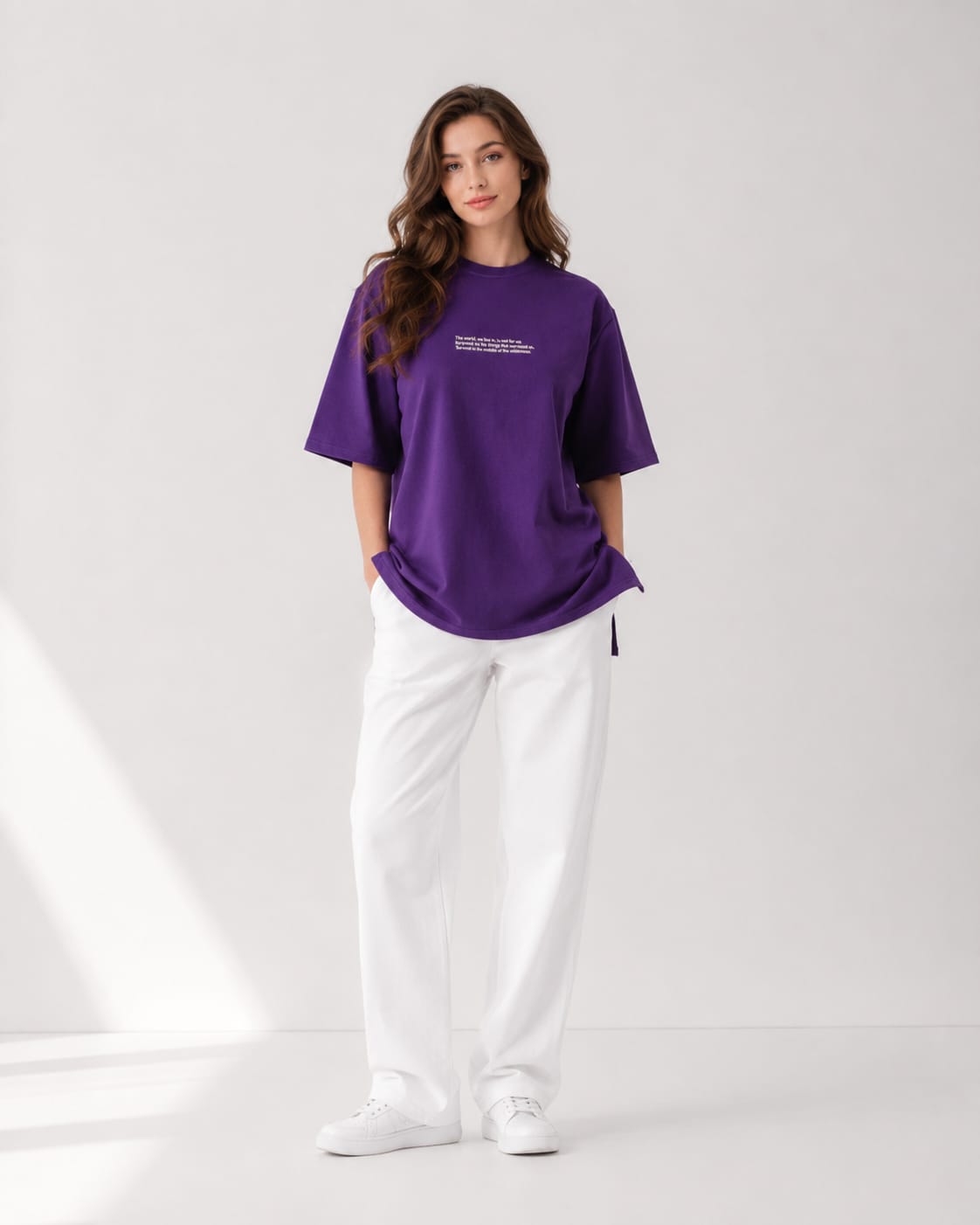 Cotton Everyday T-Shirt In Purple