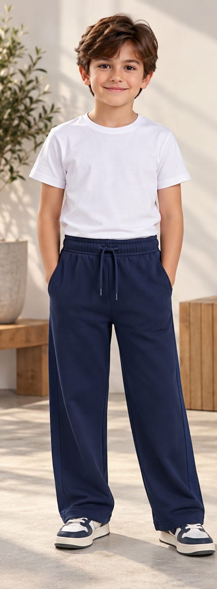 Straight leg trousers