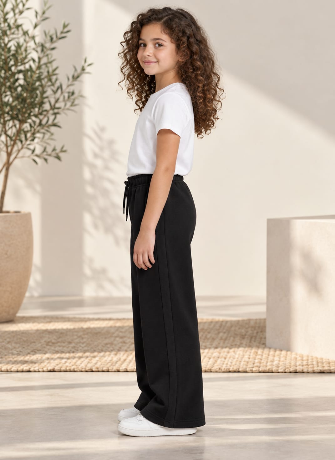 Straight leg trousers