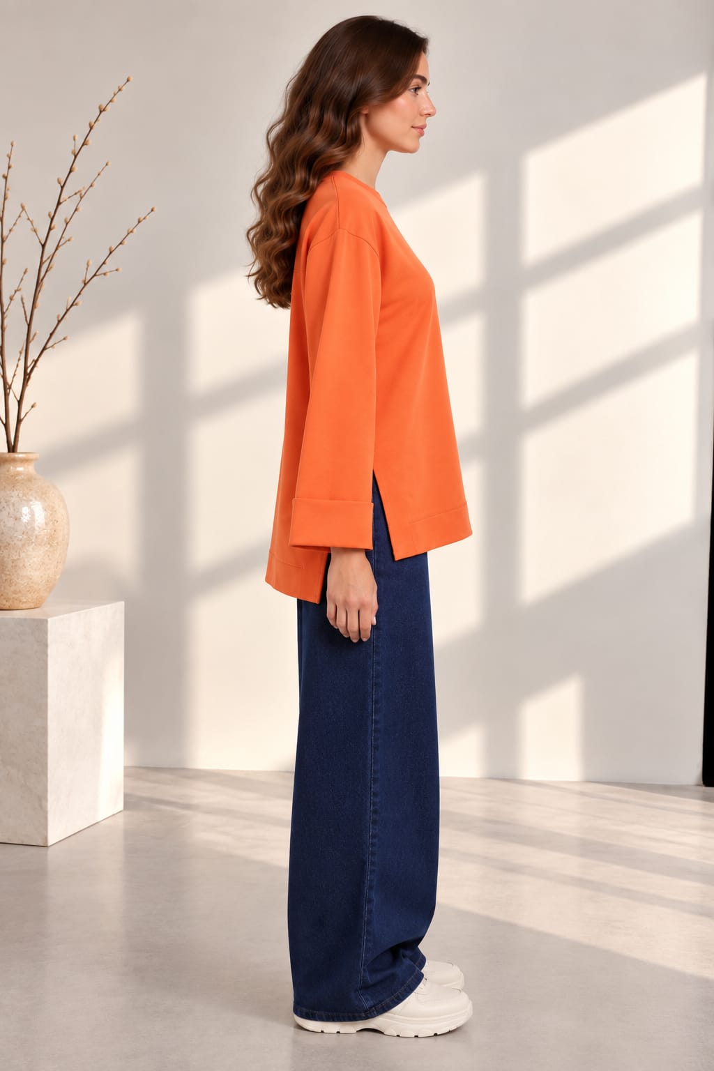 Folded Sleeves T-Shirt