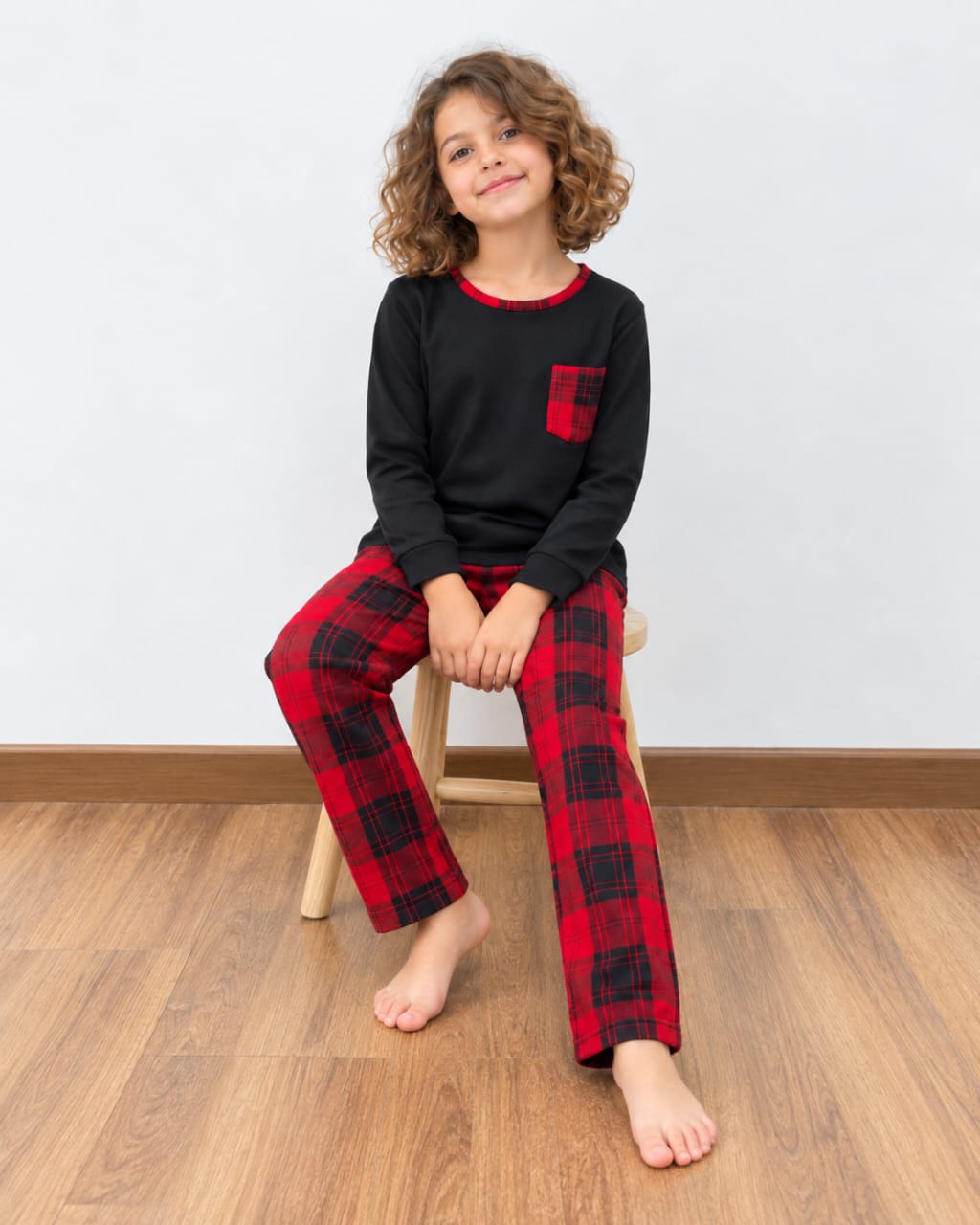 Plaid Pajama For Kids