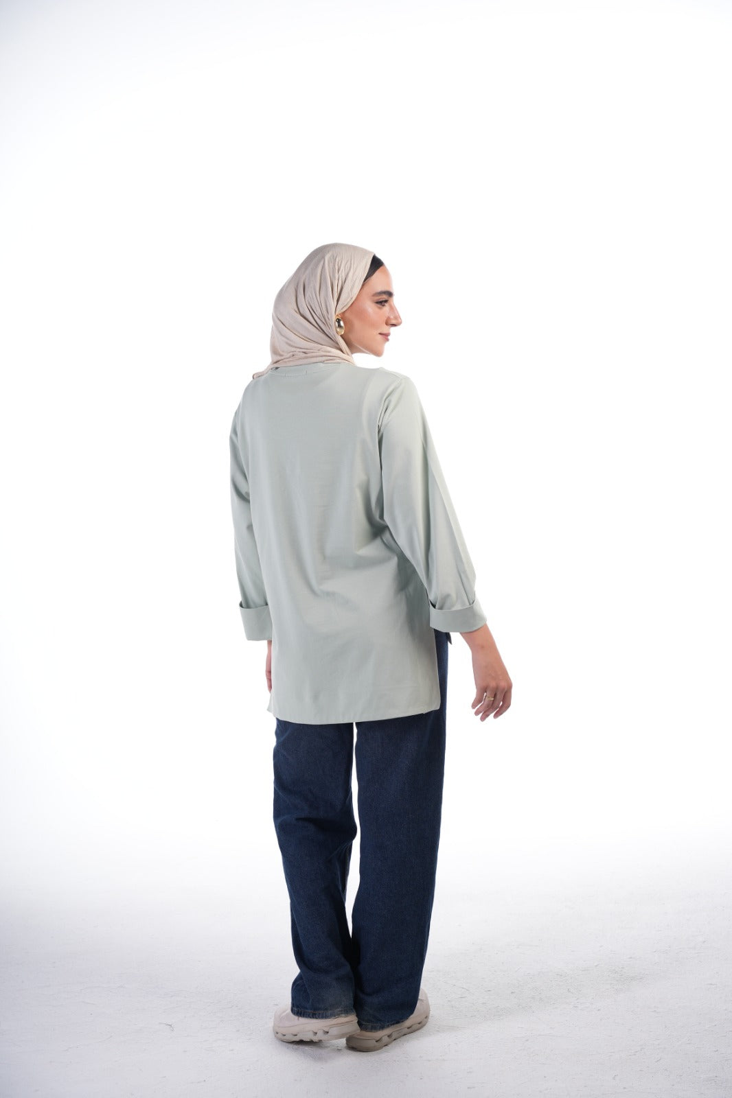 Folded Sleeves T-Shirt