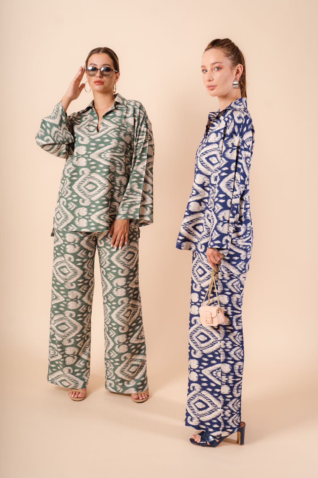 Printed Blouse Summer I Green