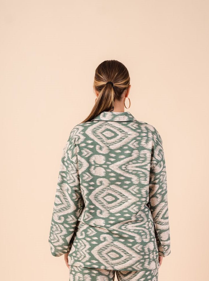 Printed Blouse Summer I Green