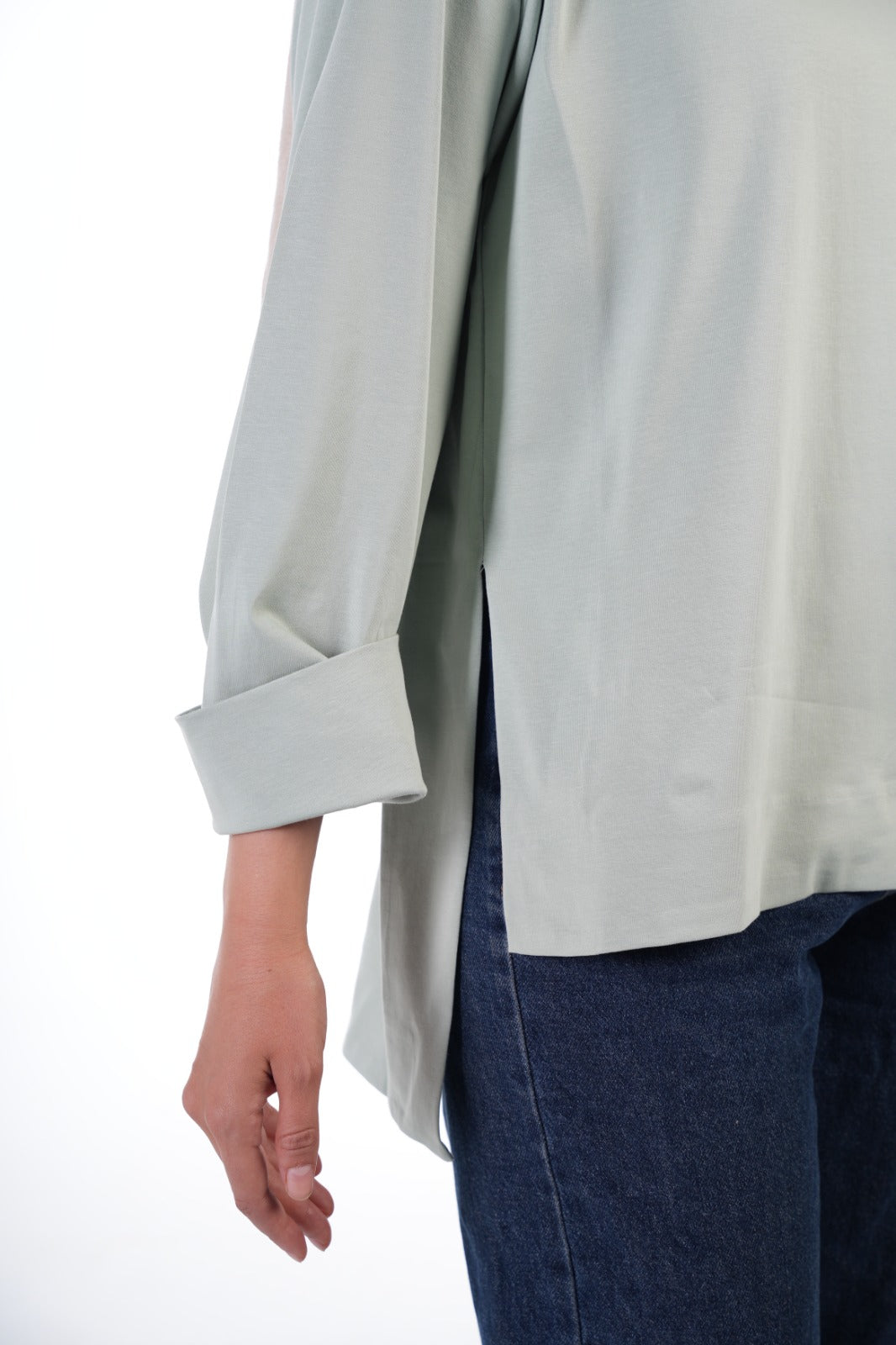 Folded Sleeves T-Shirt