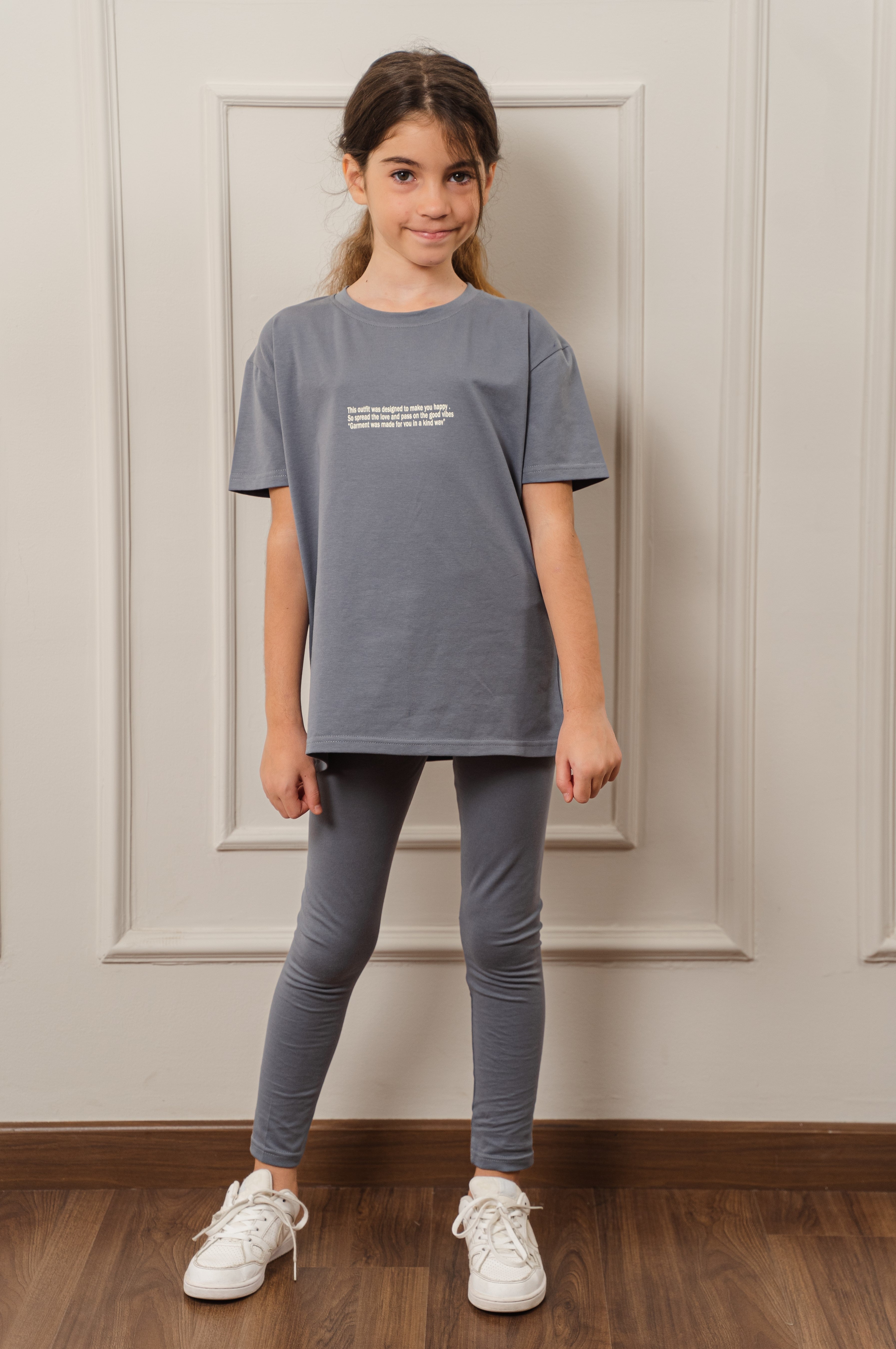 Printed Cotton Kids Legging Set