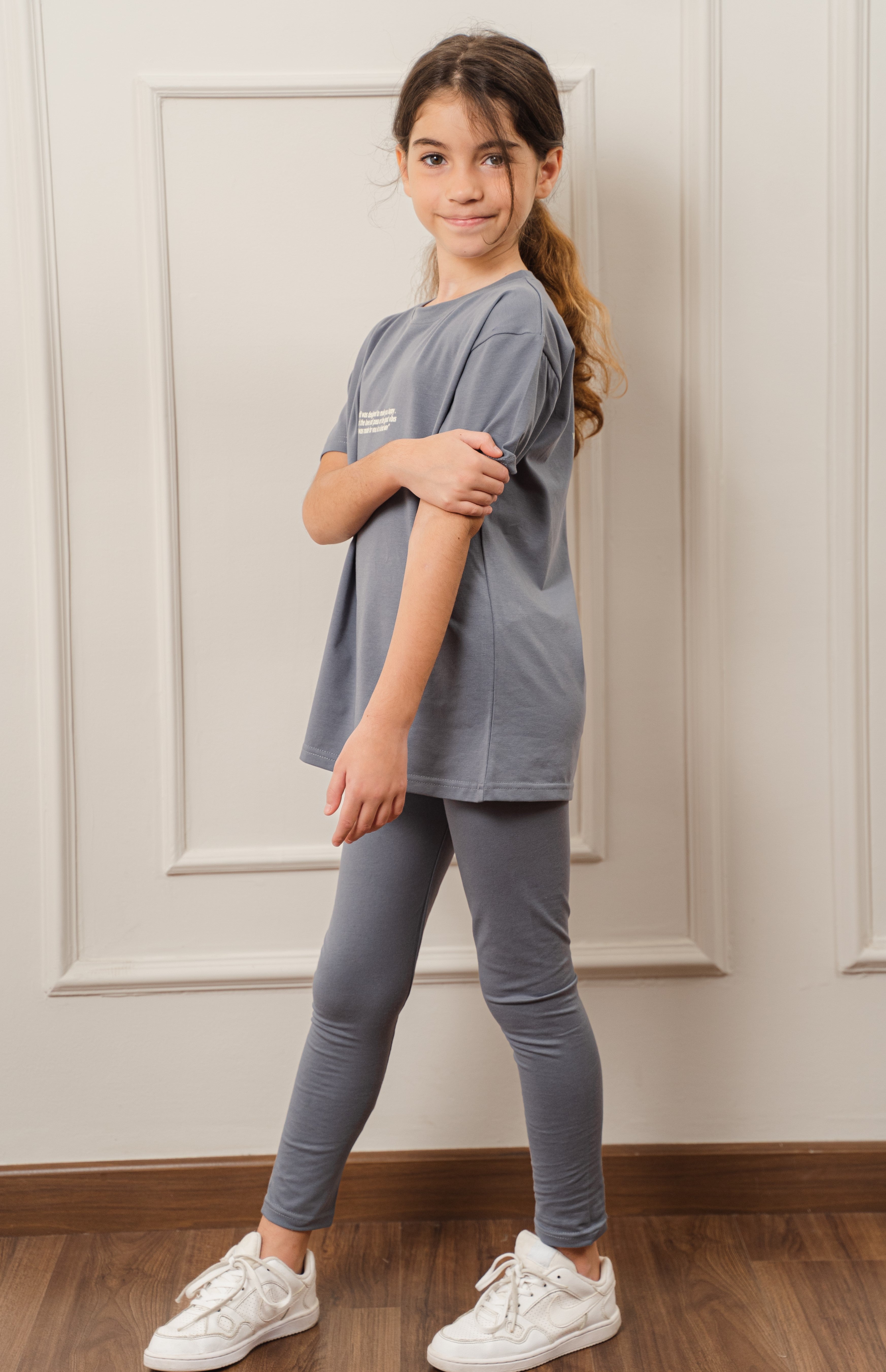 Printed Cotton Kids Legging Set