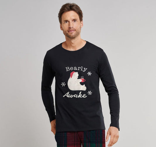 Plaid T-Shirt for men In Black