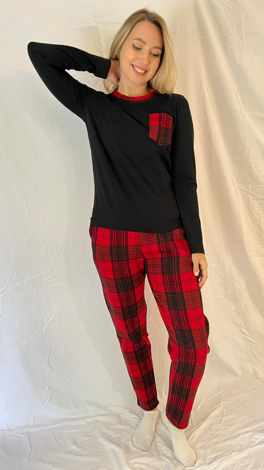 Plaid Pajama Set