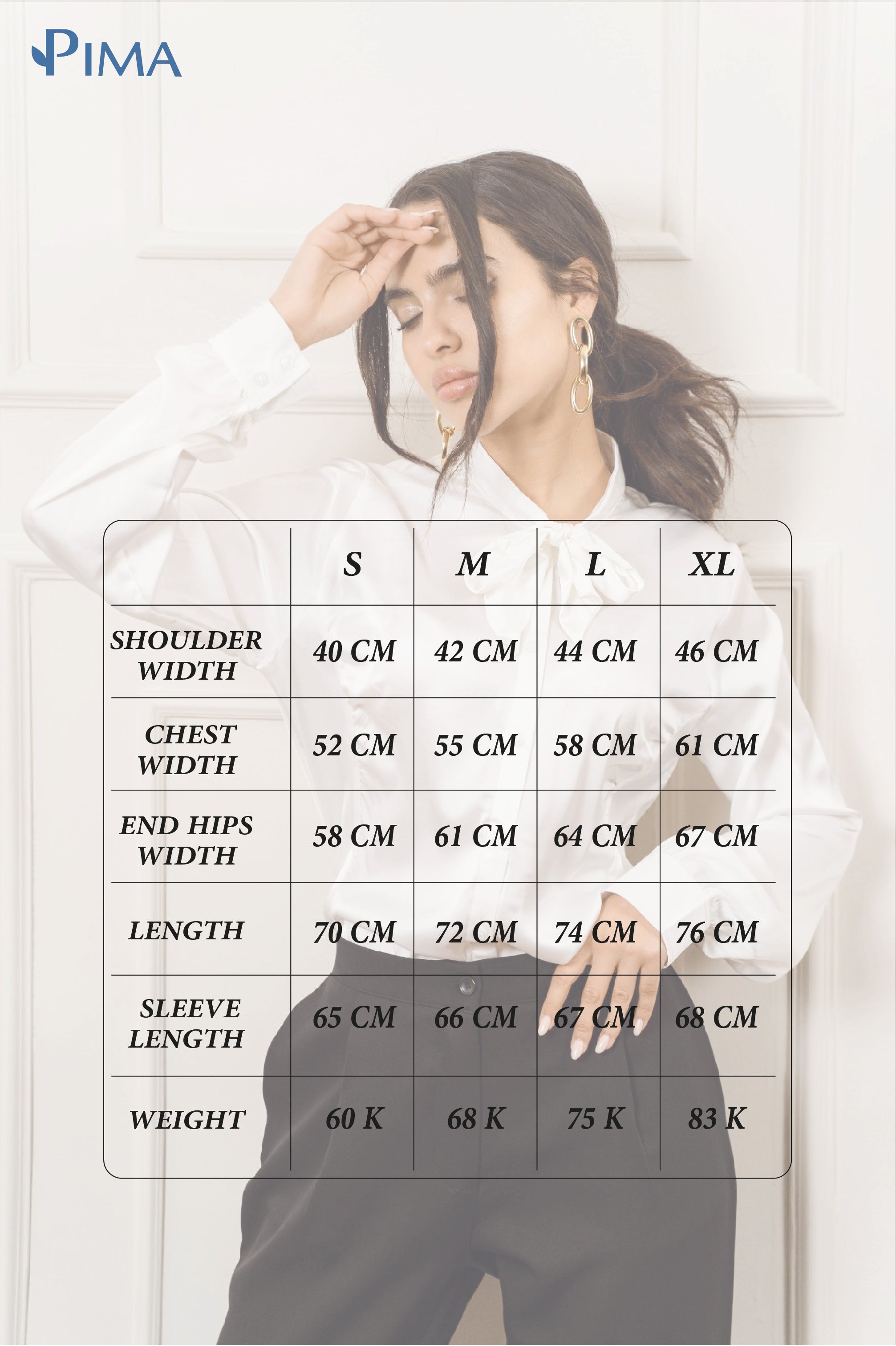 Tie Neck Satin Blouse