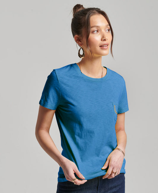Basic Blue T-Shirt With Chain