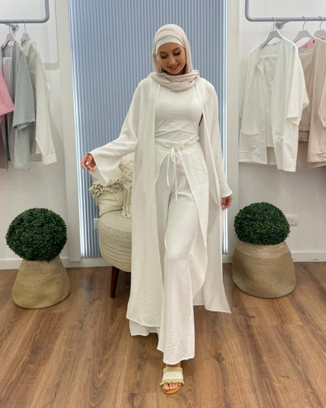 Weekend Kimono In White