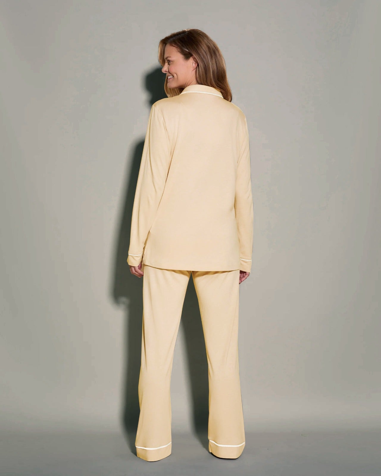 A- Classic Long Sleeves Pajama Set